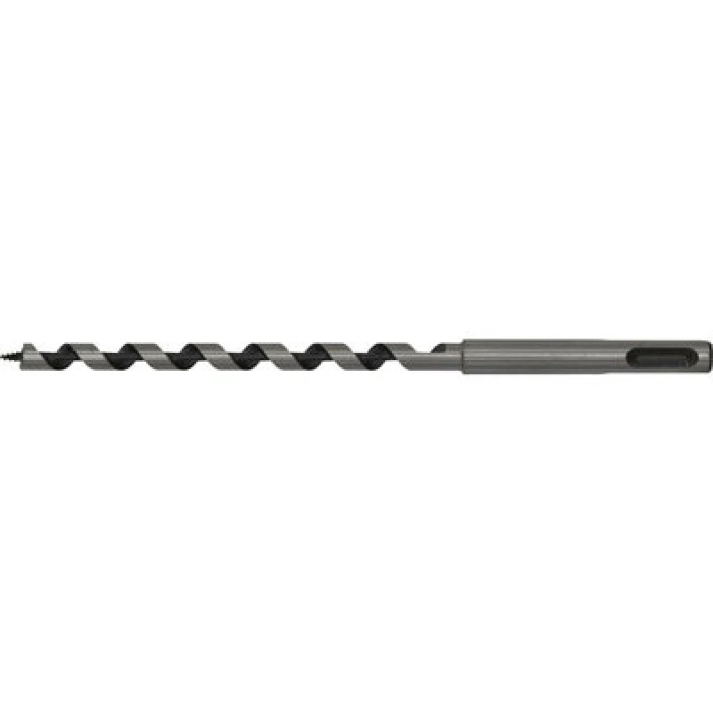 Image of Loops 8 x 200mm SDS Plus Auger Wood Drill Bit - Fully Hardened - Smooth Drilling Multi