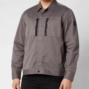 Image of Hugo Boss Lowy Overshirt Charcoal Size S Men