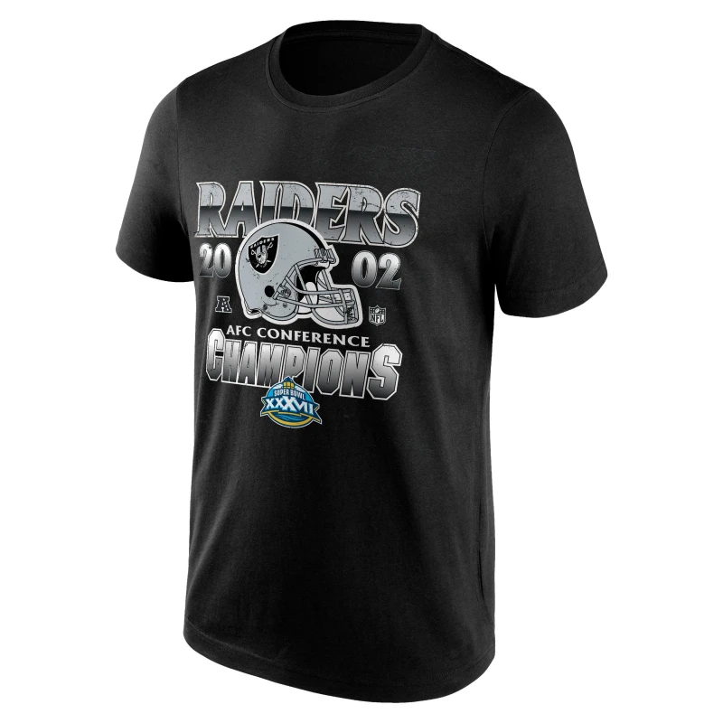 Image of NFL Raiders Champions T-Shirt Mens - Black S