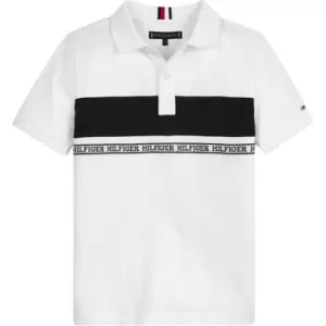 Image of Tommy Hilfiger TAPE POLO S/S - White