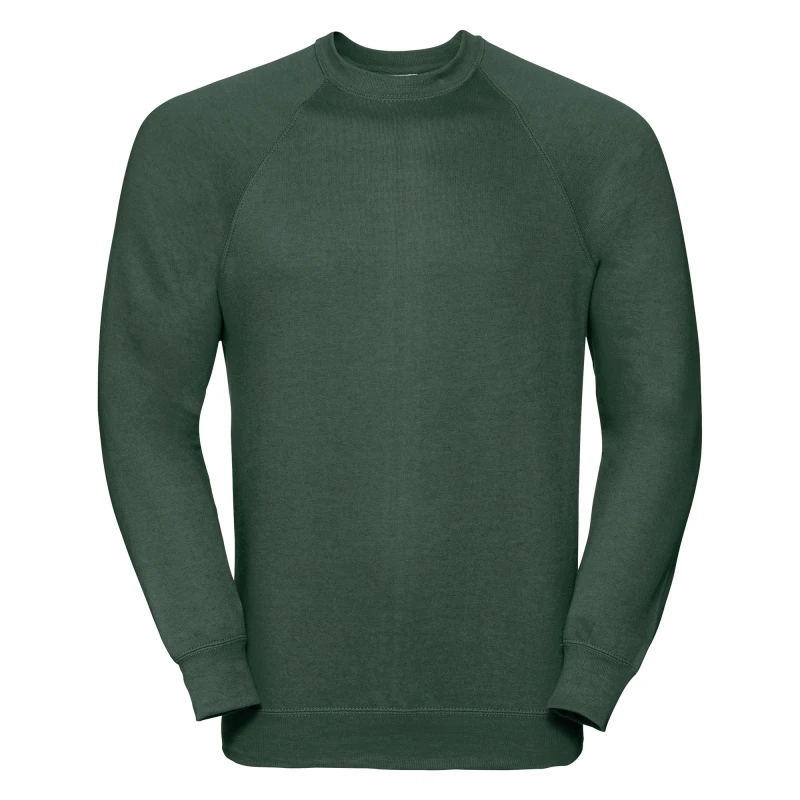 Image of Russell Mens Classic Sweatshirt in Bottle Green Size: XS Bottle Green Male XS