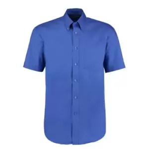 Image of Kustom Kit Mens Short Sleeve Corporate Oxford Shirt (21inch) (Mid Blue)