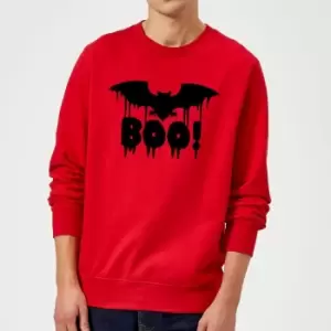 Image of Boo Bat Sweatshirt - Red - S