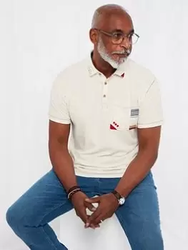 Image of Joe Browns Full Of Character Polo Top - Natural, Size 2XL, Men