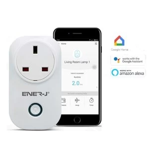 Image of ENER-J WiFi Energy Monitoring Smart UK Plug