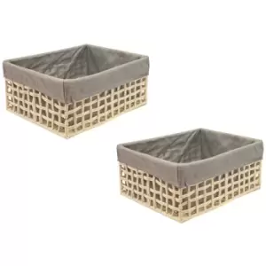 Image of Cotton Rope Storage Basket Set Of 2 XLarge,Beige