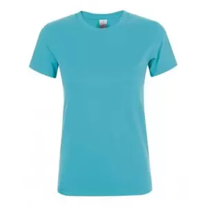 Image of SOLS Womens/Ladies Regent Short Sleeve T-Shirt (S) (Atoll blue)