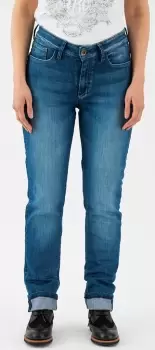 Image of Rokker Birdie Ladies Motorcycle Jeans, blue, Size 32 for Women, blue, Size 32 for Women