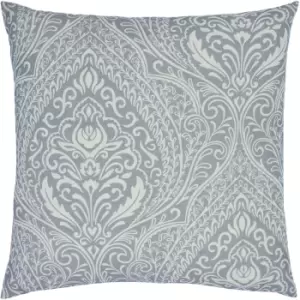 Image of Furn Rocco Floral Cushion Cover (One Size) (Dove Grey)