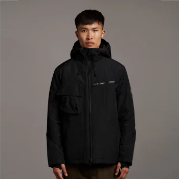 Image of Wadded Dual Pocket Jacket with Face Guard - L