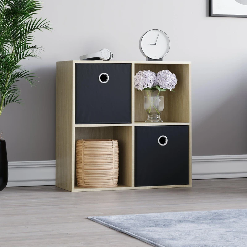 Image of Lassic 2x2 Cube Storage Unit (O) + Set of 2 Storage Cubes Black unisex 2x2