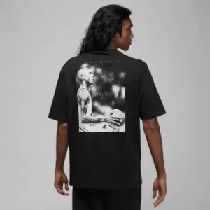 Image of Jordan M J Essential Winter Statement 85 T-Shirt, Black/White, Male, T-Shirts, DV1441-010