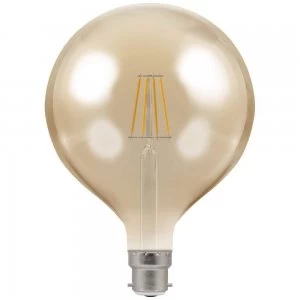 Image of Crompton LED Globe G125 BC B22 Filament Antique 7.5W Dimmable - Extra Warm White
