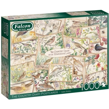 Image of Falcon de luxe The Country Diary: Postcards Jigsaw Puzzle - 1000 Pieces
