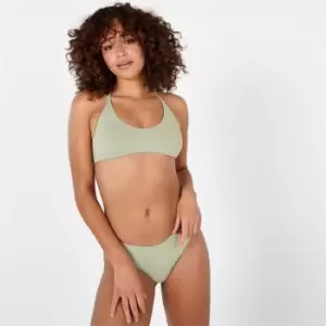 Image of Firetrap High Leg Bikini Bottoms Womens - Green