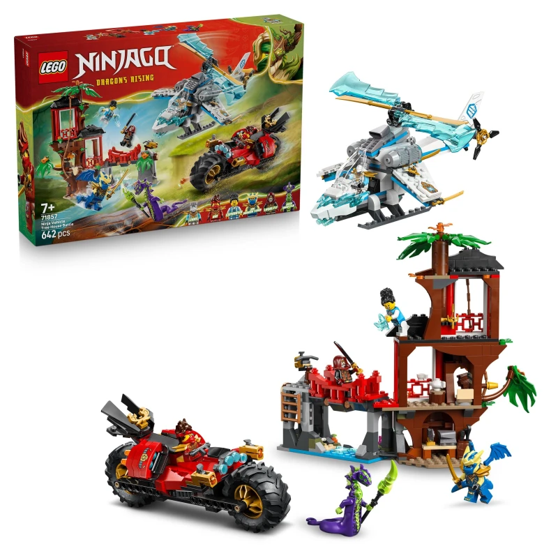 Image of LEGO NINJAGO Ninja Vehicle Tree House Battle Toy Set 71857