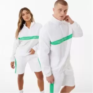 Image of Slazenger ft.Aitch Contrast Half Zip Sweater - White