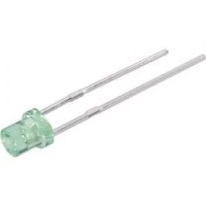 Image of LED wired Green Cylindrical 3mm 10 mcd