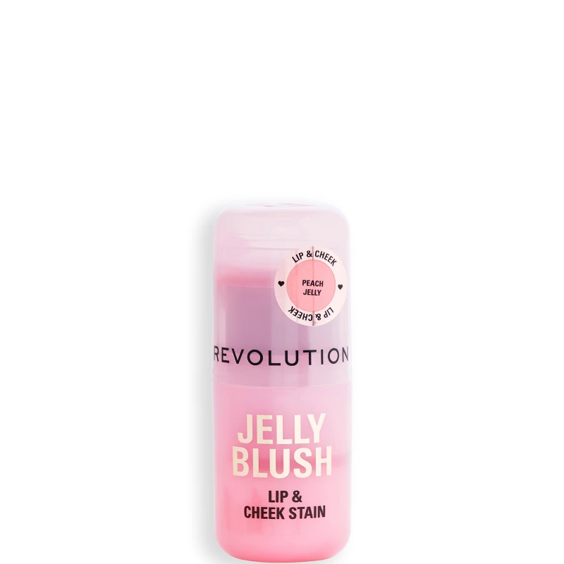 Image of Makeup Revolution Jelly Blush Stick Lip and Cheek Stain 5.5G Peach Orange