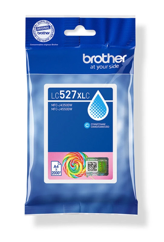 Image of Brother LC527XLC Cyan High Capacity Ink Cartridge (Original)