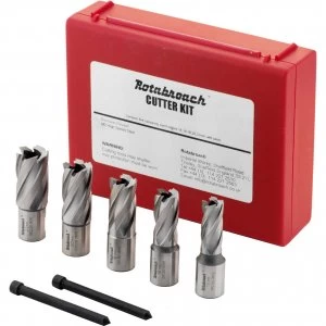 Image of Rotabroach 5 Piece Raptor Mag Drill Cutter Set