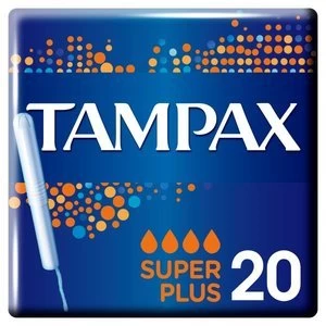 Image of Tampax Super Plus Applicator Tampon Single 20PK