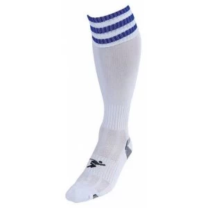 Image of PT 3 Stripe Pro Football Socks LBoys White/Royal