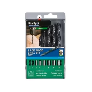Image of 8 Piece Wood Drill Bit Set (3-10MM)