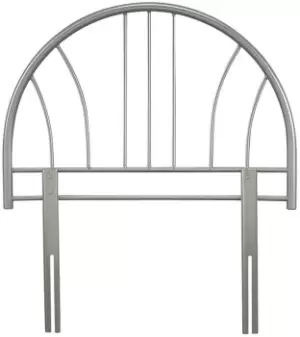 Image of Serene Annabelle 3ft Single Silver Metal Headboard
