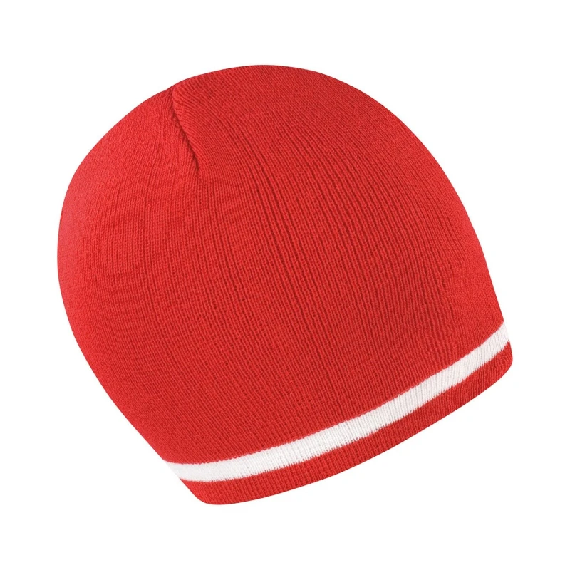 Image of Result Result Men National Wales Beanie in Red Red One Size Male 5063527476289