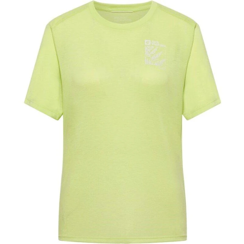 Image of Jack Wolfskin Womens Short-Sleeve Performance T-Shirt Cool Matcha female 10 (S)