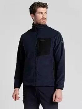 Image of Craghoppers Corey Plus Full Zip Fleece, Navy Size M Men