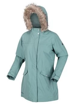 Image of Regatta Serleena II Waterproof Insulated Jacket - Green, Size 14, Women