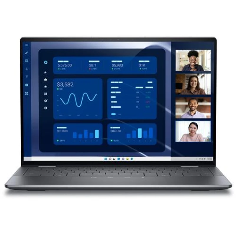 Image of Dell Dell Latitude 9450 14" 2-in-1 Laptop, Intel Core Ultra 7 165U, 16GB RAM, 512GB SSD, 14" Quad HD+ 2560 x 1600 IPS Touch, Intel Iris Xe, Wi