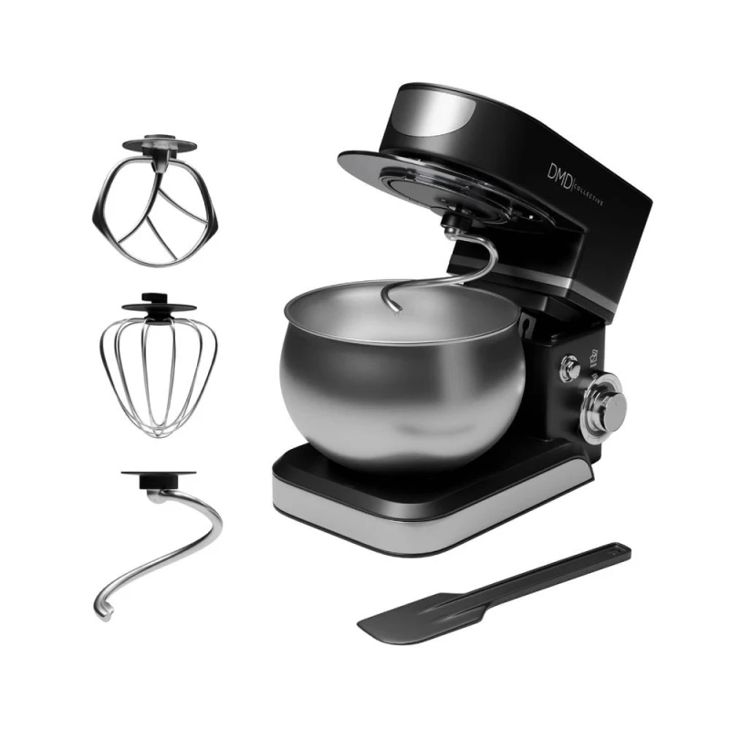 Image of DMD Collective Digital Stand Mixer 5L Bowl 6 Speeds & Pulse Mode with Tilt-Head in Black Unisex