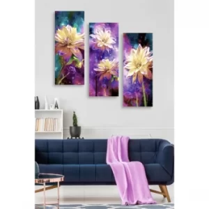 Image of MDF0017 Multicolor Decorative MDF Painting (3 Pieces)