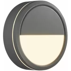 Image of Nordlux Ava Smart LED Dimmable Outdoor Flush Wall Lamp Grey, IP54, 2700K