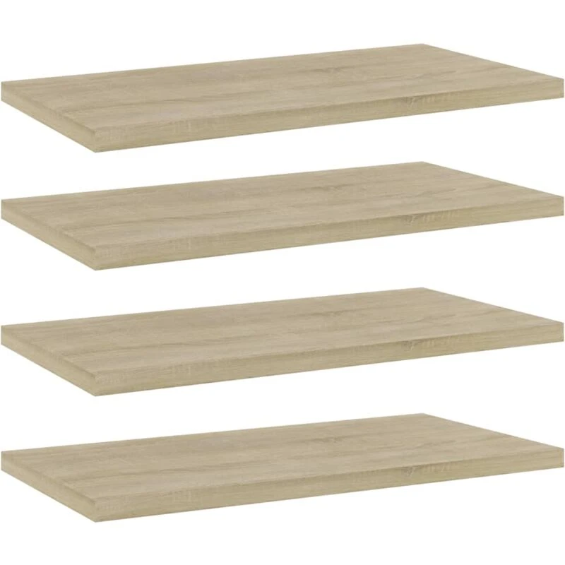 Image of VIDAXL Vidaxl - Bookshelf Boards 4 pcs Sonoma Oak 40x20x1.5cm Engineered Wood 8720286243978