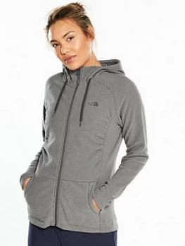 Image of The North Face Mezzaluna Full Zip Hoodie Grey Stripe