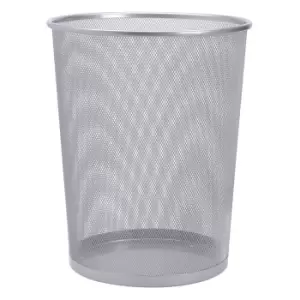 Image of Wire Mesh Waste Bin 18L Silver