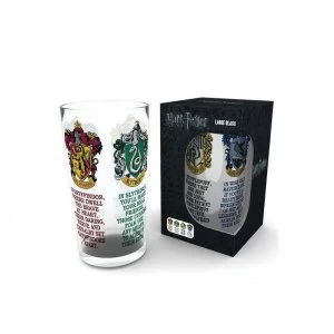 Image of Harry Potter House Crests Large Glass
