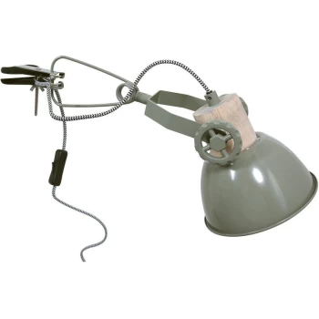 Image of Sienna Lighting - Sienna Gearwood Clamp & Clip On Lamp Industrial, Wood Blank