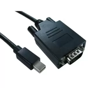 Image of Cables Direct Mini Display Port - VGA1m Mini DisplayPort VGA (D-Sub) Black