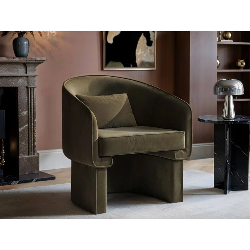 Image of Solace+Co Lowen Accent Chair in Green Green Unisex