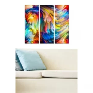 Image of MDF262592861 Multicolor Decorative MDF Painting (3 Pieces)