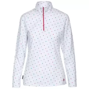 Image of Trespass Womens/Ladies Betty II 1/2 Zip Long Sleeve Top (XS) (RAINBOW SPOT)