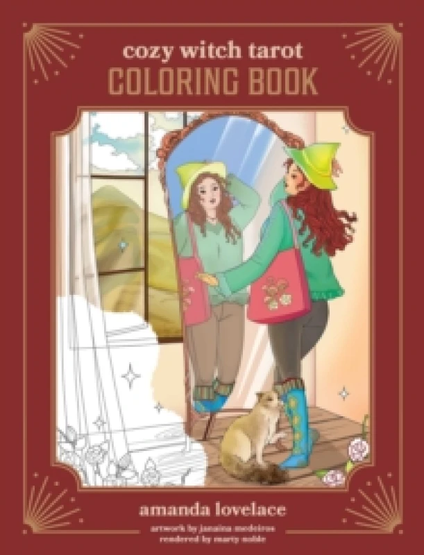 Image of Cozy Witch Tarot Coloring Book Paperback / softback