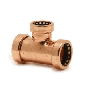 Image of Push Fit Reduced Tee Dia22mm