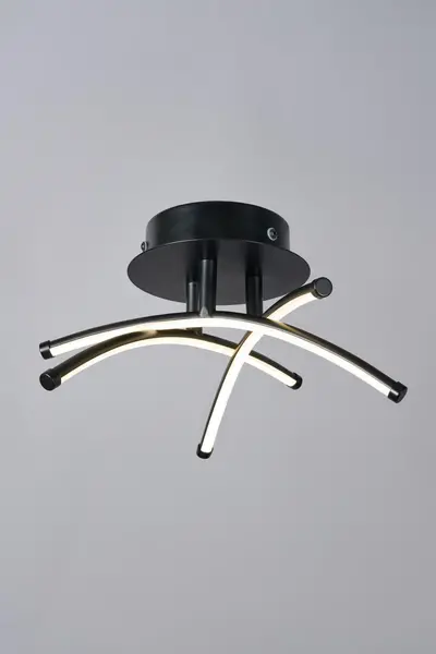 Image of BHS Lighting Ginny Flush Ceiling Light Black