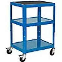 Image of GPC Adjustable Height Trolley Blue 150kg Capacity